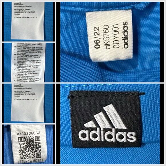 New Adidas T-shirt, Men's Pulse Blue Boost Rocket. (HK6760) Sizes LT - NWT - Picture 6 of 7